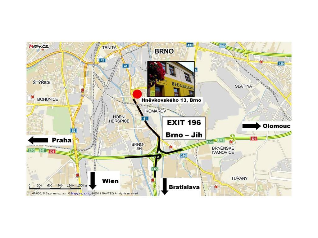 Bed & Breakfast Hostel Брно Екстер'єр фото